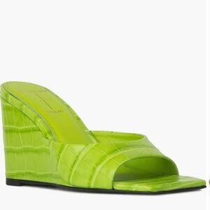 Black Suede Studio Paloma Wedge Size 38